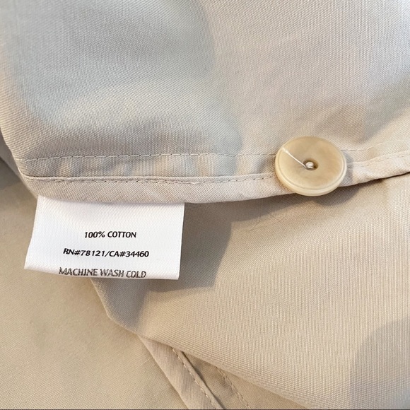 Eileen Fisher Button Front Cotton Tan Jacket - L - Picture 6 of 10